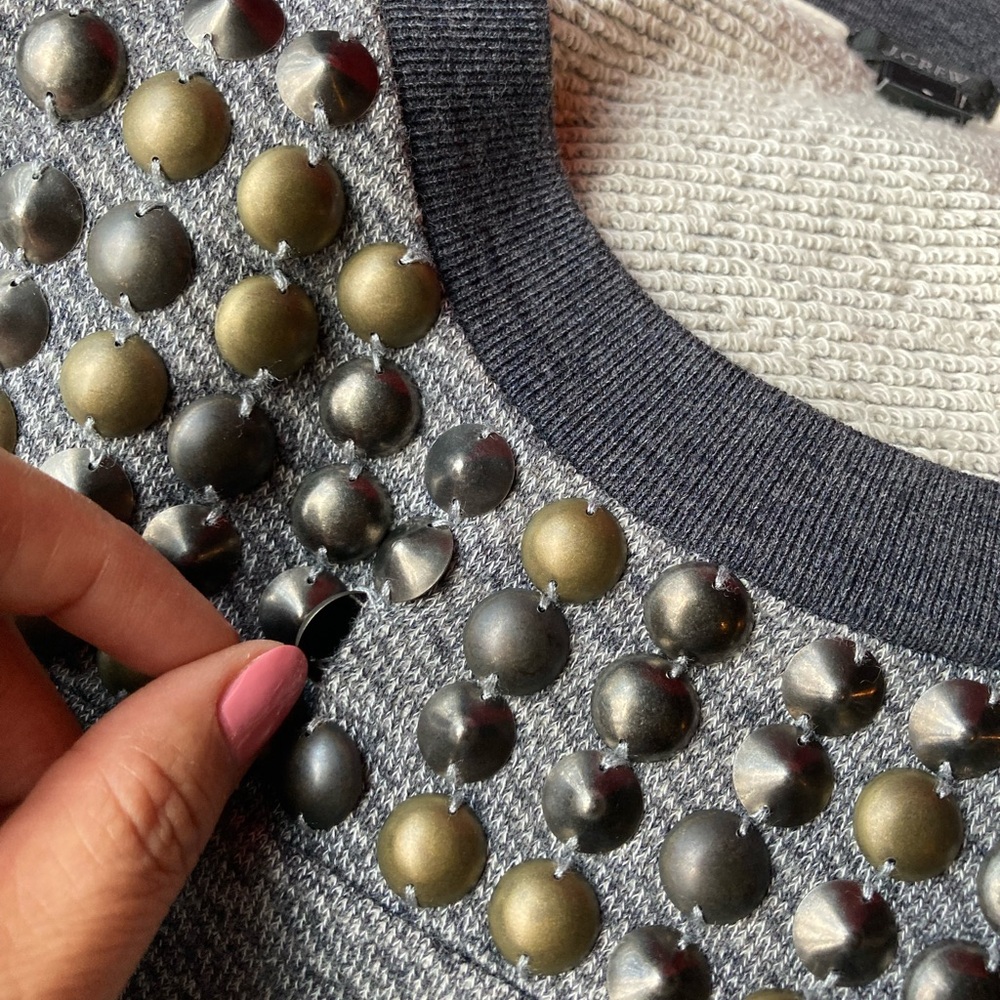 J Crew size small sweatshirt with metallic detailing - Picture 10 of 10